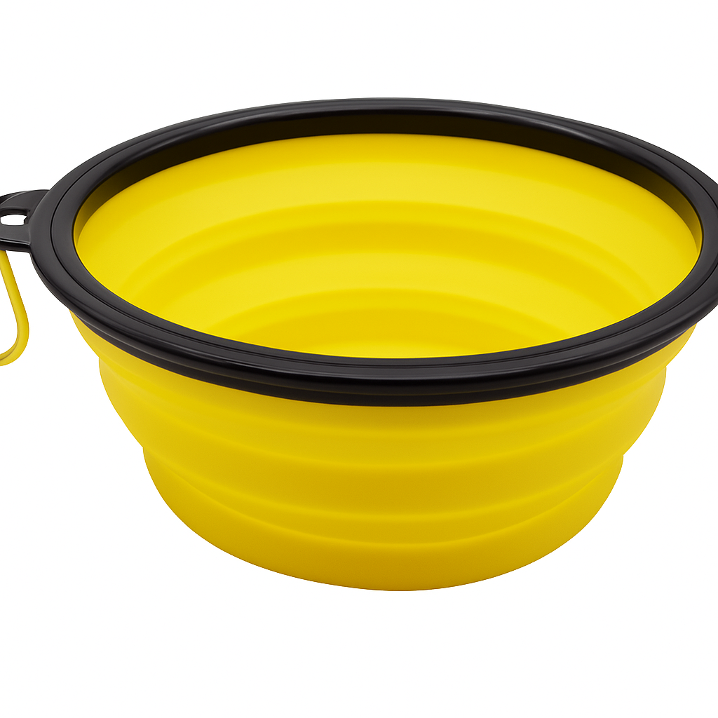 Ciotola Pieghevole in Silicone per Cani – Pratica, Leggera e Portatile