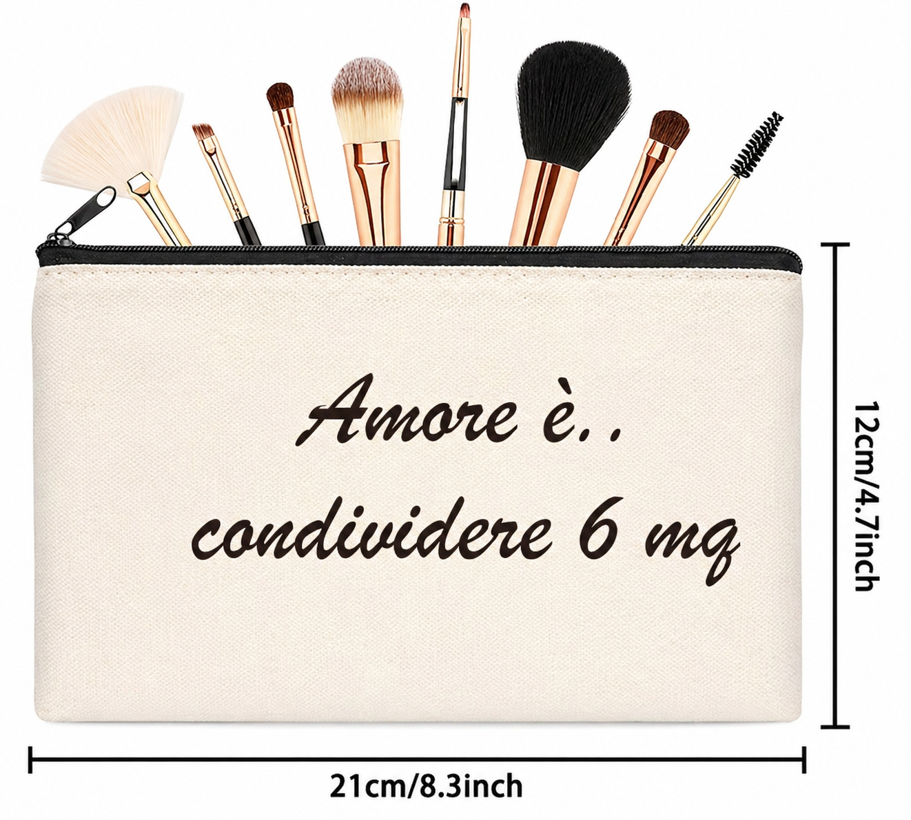 Astuccio Camper Personalizzato – Pochette in Tela con Frase Divertente
