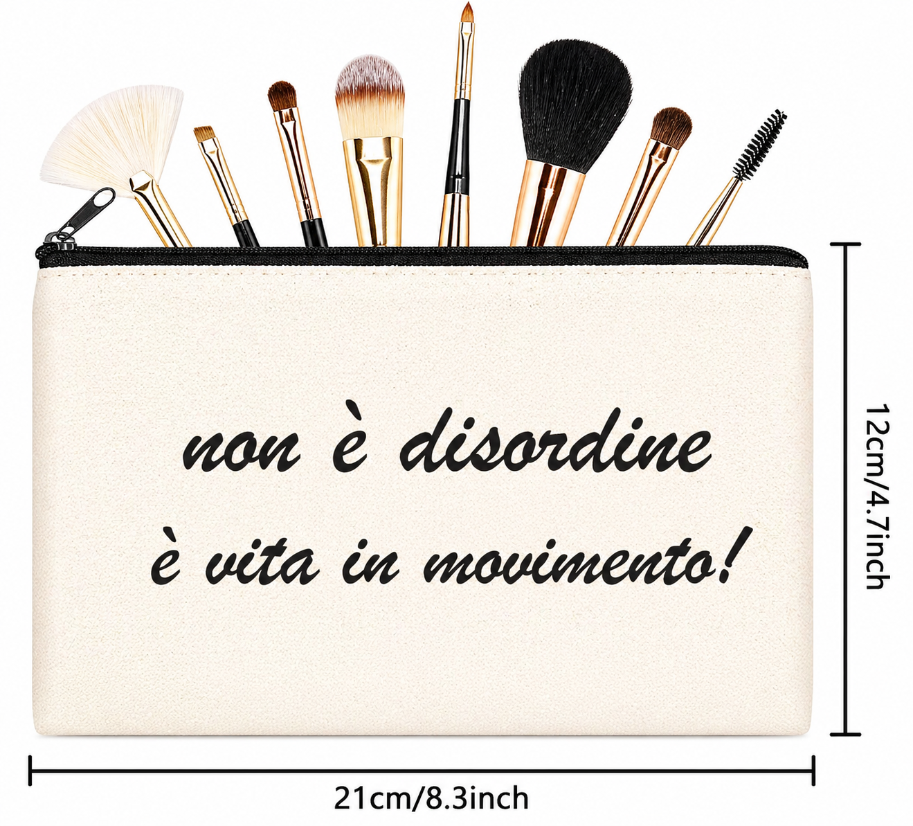 Astuccio Camper Personalizzato – Pochette in Tela con Frase Divertente